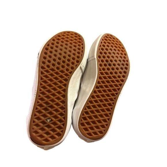 Vans Classic Slip-On White Checkerboard Skate Athletic Shoe Mens Size 5.5 - Picture 6 of 6